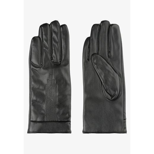 Czarne Rękawiczki Naha ze sklepu Renee odzież w kategorii Rękawiczki damskie - zdjęcie 157115054