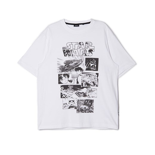 Cropp - Biały T-shirt Star Wars - Biały Cropp XL Cropp