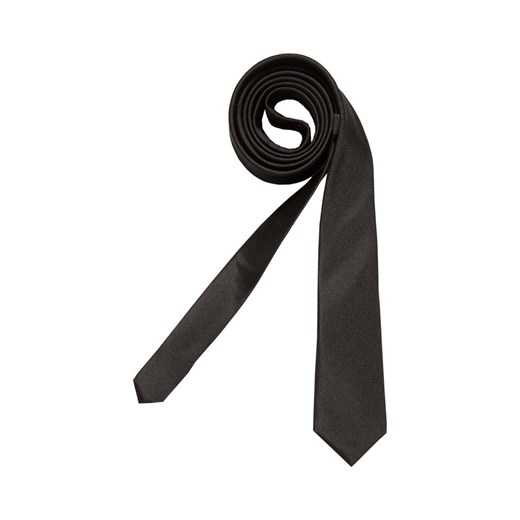 Seidensticker krawat jedwabny kolor czarny Seidensticker ONE ANSWEAR.com