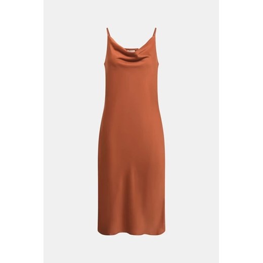 KNOWLEDGE COTTON APPAREL Sukienka - Pomarańczowy - Kobieta - L (L) Knowledge Cotton Apparel XS(XS) okazyjna cena Halfprice