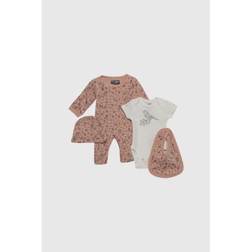 MINI MOME Komplet dziecięcy - Wielokolorowy - 4 el. - Dziewczynka - 56 CM(56CM) Mini Mome 68 CM(68CM) Halfprice