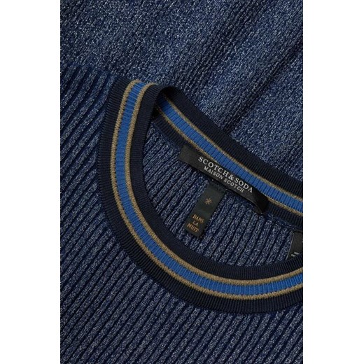 Sukienka SCOTCH&SODA dopasowana z długim rękawem z golfem