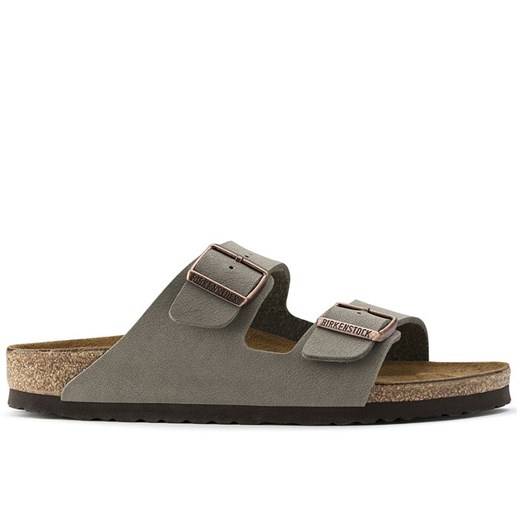 Klapki Birkenstock Arizona Birko-Flor 151211 - szare ze sklepu streetstyle24.pl w kategorii Klapki damskie - zdjęcie 157152074