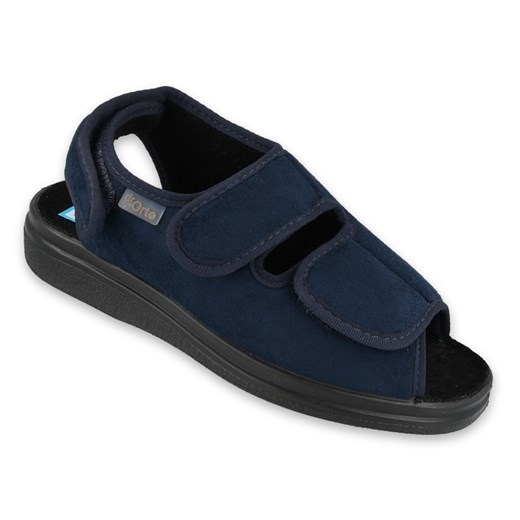 Befado obuwie damskie pu 676D003 niebieskie ze sklepu ButyModne.pl w kategorii Kapcie damskie - zdjęcie 157152563