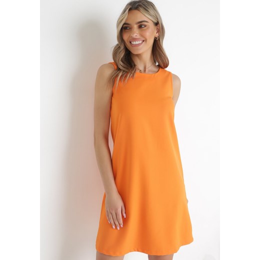 Pomarańczowa Sukienka Alvid ze sklepu Born2be Odzież w kategorii Sukienki - zdjęcie 157160203