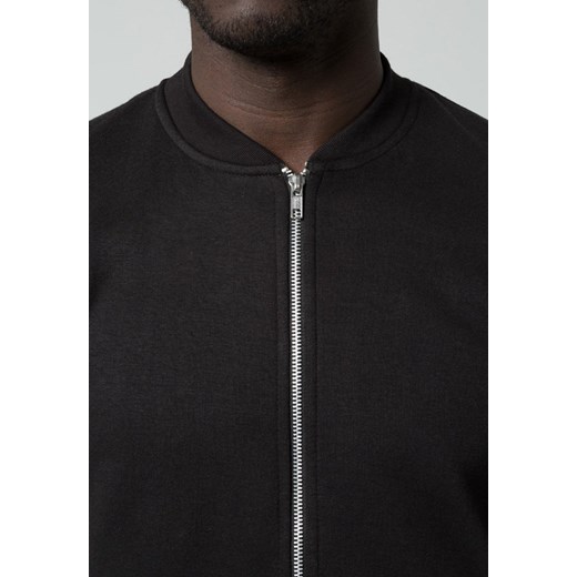 Burton Menswear London BOMBER Bluza rozpinana black zalando  bluza