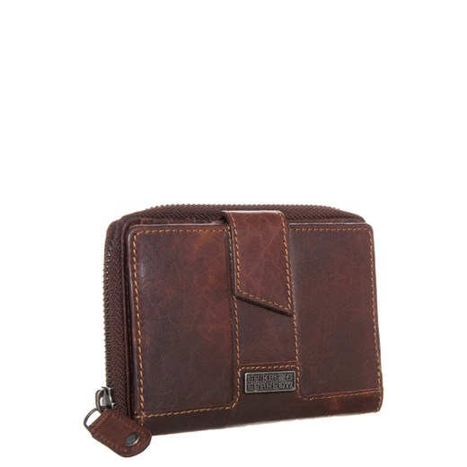 Spikes & Sparrow BRONCO Portfel brandy zalando szary podszewka