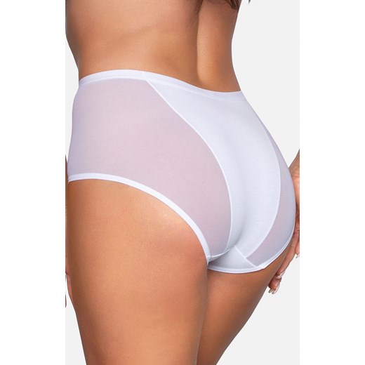 Bawełniane majtki z wysokim stanem w kolorze białym BBL 177, Kolor biały, Rozmiar S, Babell ze sklepu Intymna w kategorii Majtki damskie - zdjęcie 157234750