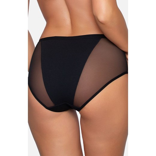 Bawełniane majtki z wysokim stanem w kolorze czarnym BBL 177, Kolor czarny, Rozmiar S, Babell ze sklepu Intymna w kategorii Majtki damskie - zdjęcie 157234753