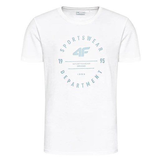4F T-Shirt H4L21-TSM030 Biały Regular Fit S MODIVO