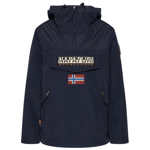 Napapijri Kurtka anorak Rainforest S W Pkt NP0A4FDP Granatowy Regular Fit Napapijri S okazja MODIVO