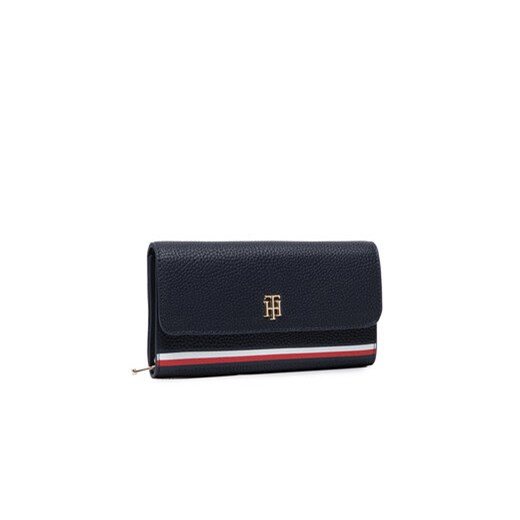 Tommy Hilfiger Duży Portfel Damski Th Element Lrg Flap Wallet Crop AW0AW11622 Tommy Hilfiger uniwersalny okazja MODIVO