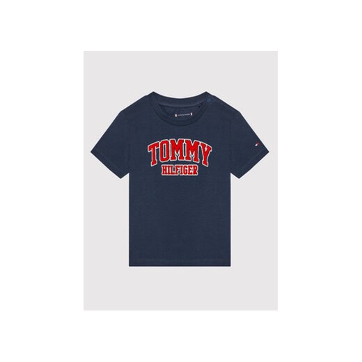 Tommy Hilfiger T-Shirt KN0KN01272 Granatowy Regular Fit Tommy Hilfiger 62 okazyjna cena MODIVO