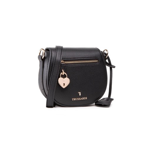 Trussardi Torebka Shoulder Sm Grana 75B01082 1 Czarny Trussardi uniwersalny promocja MODIVO