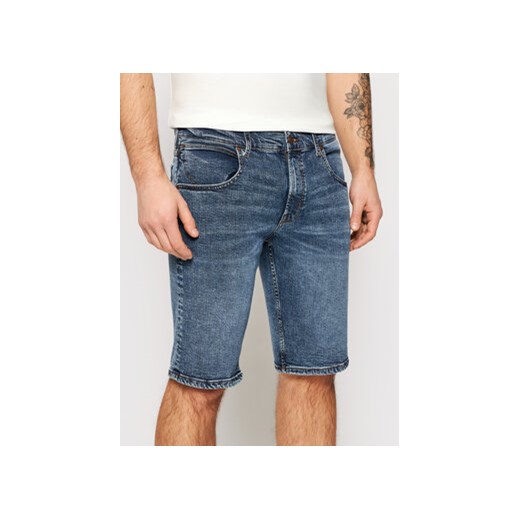 Wrangler Szorty jeansowe Colton W15VJP251 Granatowy Regular Fit Wrangler 31 wyprzedaż MODIVO