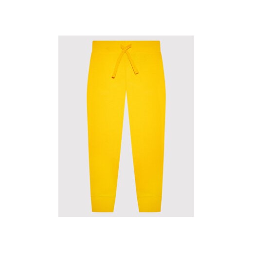 United Colors Of Benetton Spodnie dresowe 3J68I0028 Żółty Regular Fit United Colors Of Benetton 160 okazja MODIVO
