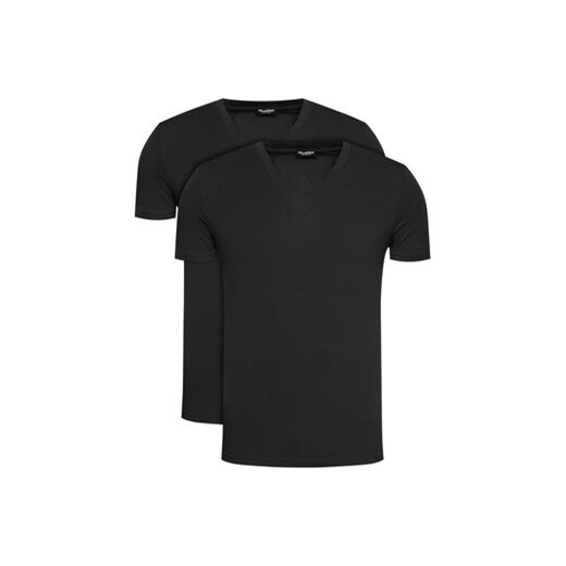 Dsquared2 Underwear Komplet 2 t-shirtów DCX450030 Czarny Regular Fit M okazyjna cena MODIVO
