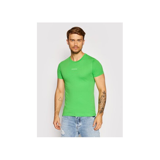 Calvin Klein Jeans T-Shirt J30J318067 Zielony Slim Fit M okazja MODIVO