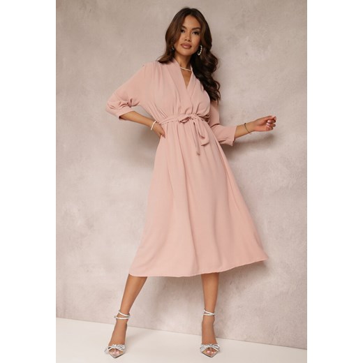 Różowa Sukienka Canopis ze sklepu Renee odzież w kategorii Sukienki - zdjęcie 157260592