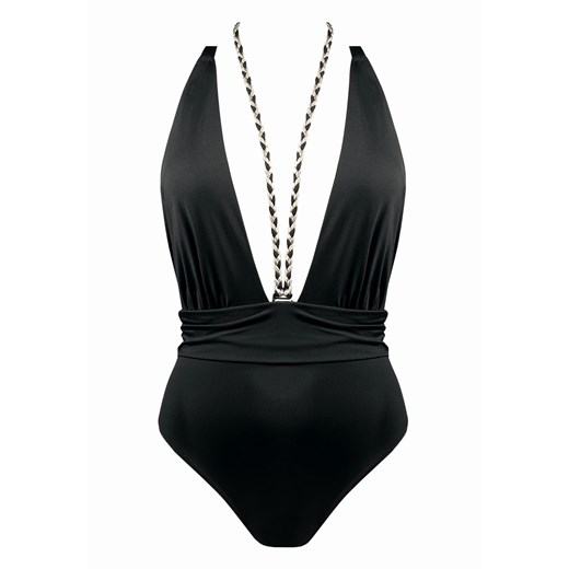 Monokini czarny jednoczęściowy strój kąpielowy F191/509A Feba Feba S (36) Miss Lou - stroje kąpielowe