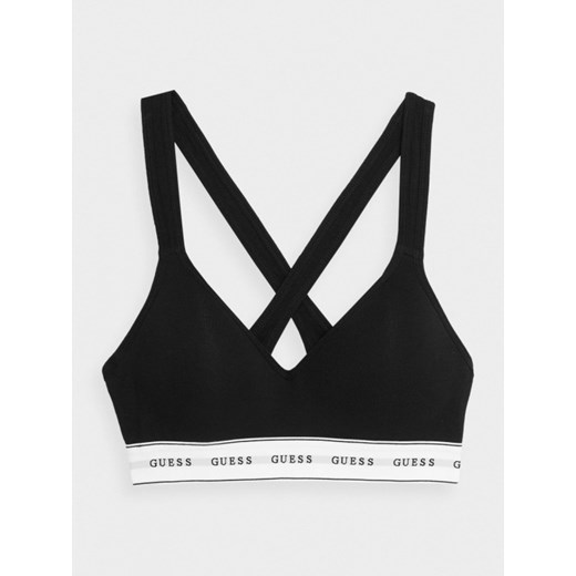 Biustonosz treningowy GUESS CARRIE PADDED TRIANG - czarny ze sklepu Sportstylestory.com w kategorii Biustonosze - zdjęcie 157263271