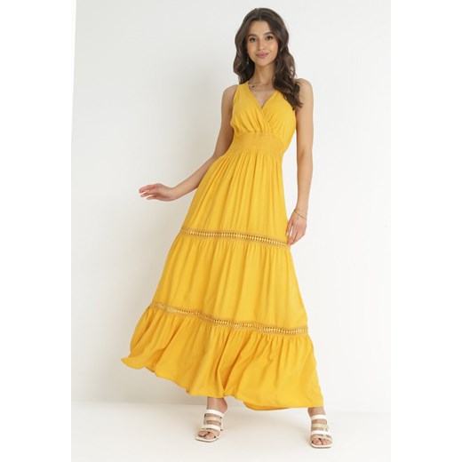 Żółta Sukienka Rhenemisa ze sklepu Born2be Odzież w kategorii Sukienki - zdjęcie 157267672