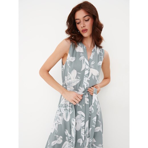 Mohito - Wzorzysta szmizjerka midi bez rękawów - Zielony Mohito 32 Mohito