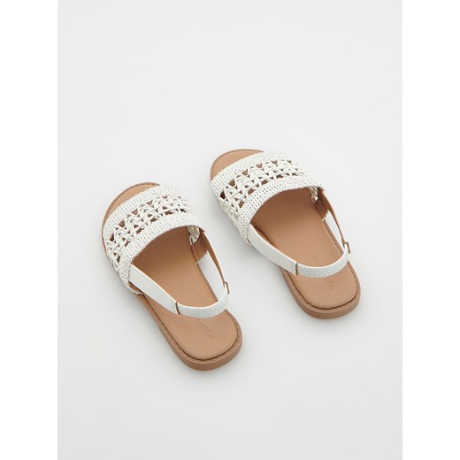 Reserved - Plecione sandały - Kremowy Reserved 37 Reserved