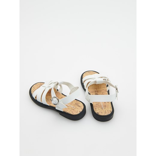 Reserved - Sandały rzymianki - Biały Reserved 34 Reserved