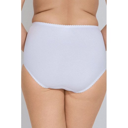 Bawełniane figi z wyższym stanem w kolorze białym Eva, Kolor biały, Rozmiar L, Mitex ze sklepu Intymna w kategorii Majtki damskie - zdjęcie 157289610
