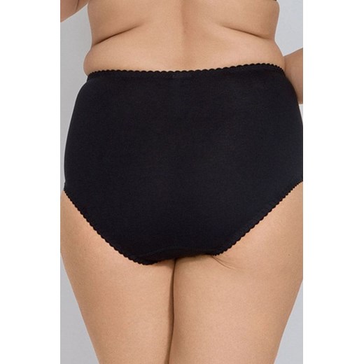Bawełniane figi z wyższym stanem w kolorze czarnym Eva, Kolor czarny, Rozmiar L, Mitex ze sklepu Intymna w kategorii Majtki damskie - zdjęcie 157289620