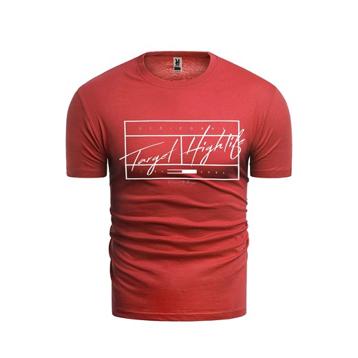 koszulka 483a - czerwona ze sklepu Risardi w kategorii T-shirty męskie - zdjęcie 157293530