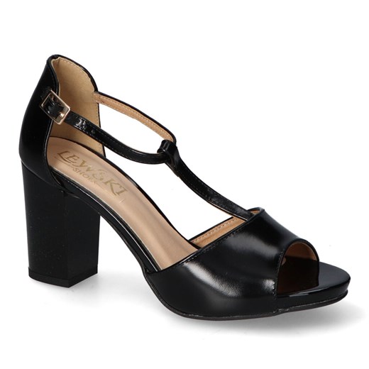 Sandały Lewski 3199 Czarne lico ze sklepu Arturo-obuwie w kategorii Sandały damskie - zdjęcie 157302191