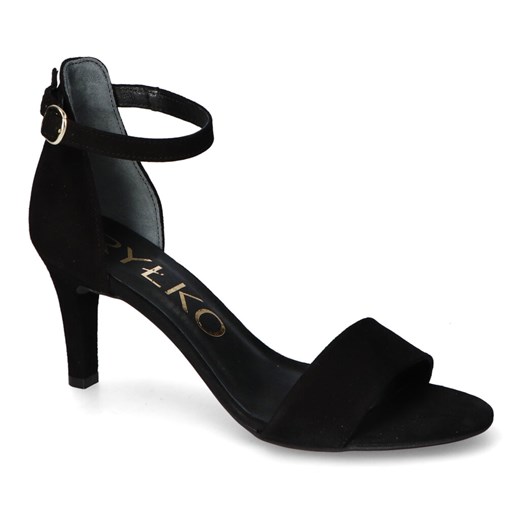 Sandały Ryłko 7NFZ0_T1_14 Czarne zamsz ze sklepu Arturo-obuwie w kategorii Sandały damskie - zdjęcie 157302391