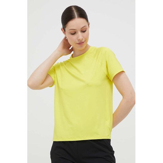 Marmot t-shirt sportowy Windridge kolor żółty ze sklepu ANSWEAR.com w kategorii Bluzki damskie - zdjęcie 157317154
