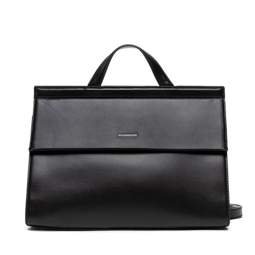 Torebka Calvin Klein Fold Over Top Handle K60K609643 BAX Calvin Klein 00 promocyjna cena eobuwie.pl