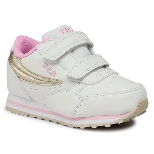 Sneakersy Fila Orbit Velcro Infants 1011080.00I White/Gold Fila 26 okazyjna cena eobuwie.pl