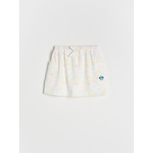 Reserved - Dzianinowa spódnica Disney - Kremowy Reserved 92 (1 Reserved