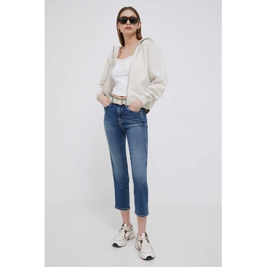Pepe Jeans jeansy damskie kolor niebieski Pepe Jeans 25/R ANSWEAR.com