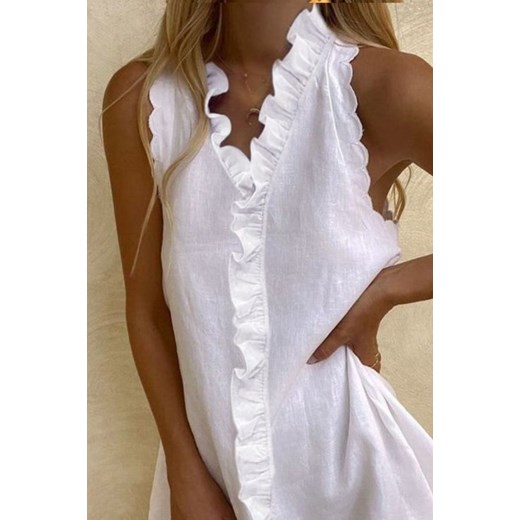 Sukienka RAGORGA WHITE XL okazyjna cena Ivet Shop