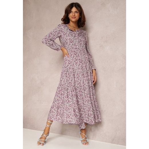 Fioletowa Sukienka Feanyore ze sklepu Renee odzież w kategorii Sukienki - zdjęcie 157462980