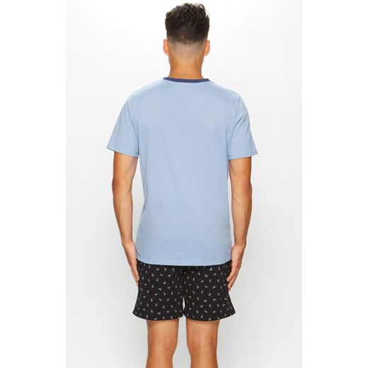 42/5-41u/666a765  Piżama męska, Kolor błękitno-czarny, Rozmiar L, Fabio Undercare ze sklepu Intymna w kategorii Piżamy męskie - zdjęcie 157465381