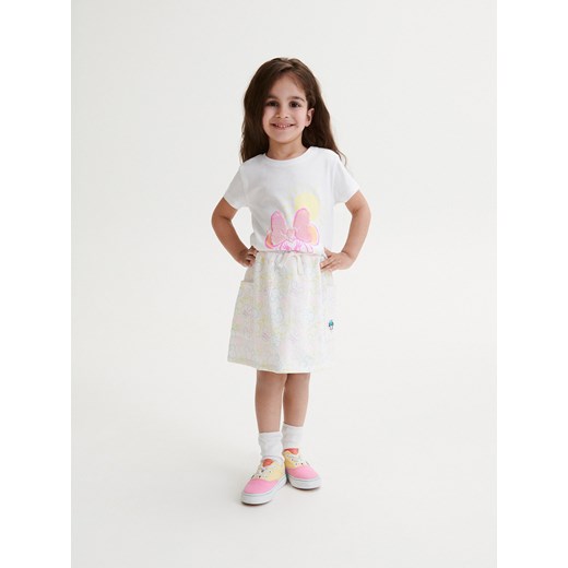 Reserved - Dzianinowa spódnica Disney - złamana biel ze sklepu Reserved w kategorii Spódnice - zdjęcie 157475342