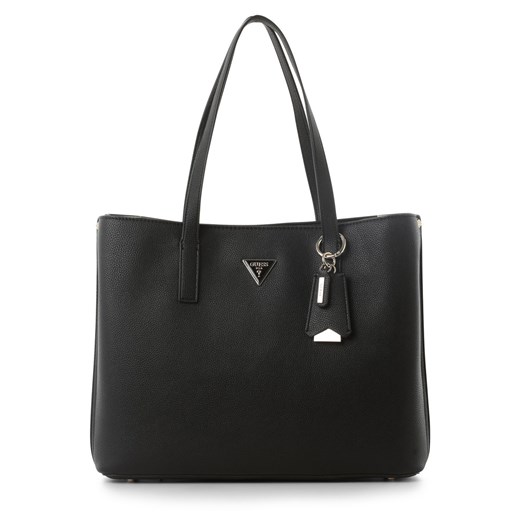 GUESS Damska torba shopper Kobiety Sztuczna skóra czarny jednolity ze sklepu vangraaf w kategorii Torby Shopper bag - zdjęcie 157476873