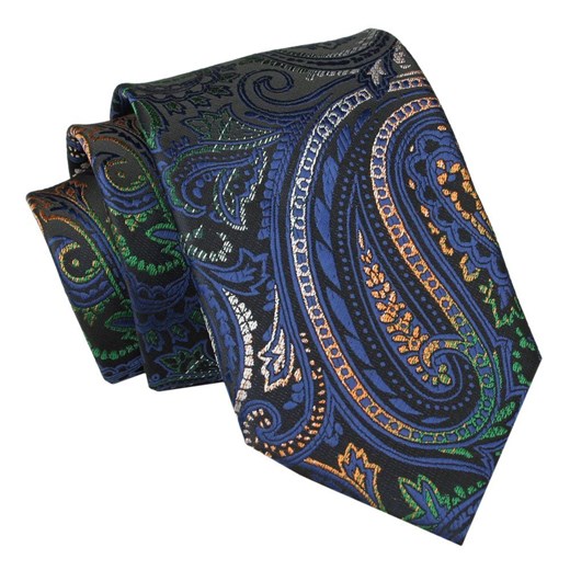 Męski Krawat Angelo di Monti - Wielokolorowy KRADM2045 ze sklepu JegoSzafa.pl w kategorii Krawaty - zdjęcie 157486010