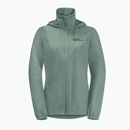 Kurtka przeciwdeszczowa damska Jack Wolfskin Stormy Point 2L zielona 1111202 Jack Wolfskin M wyprzedaż sportano.pl