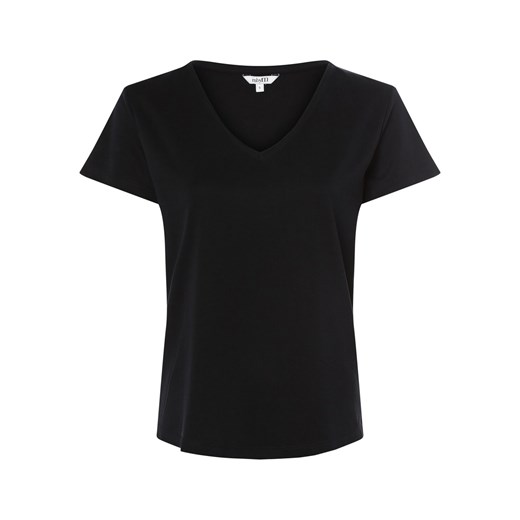mbyM T-shirt damski Kobiety Sztuczne włókno czarny jednolity ze sklepu vangraaf w kategorii Bluzki damskie - zdjęcie 157502650