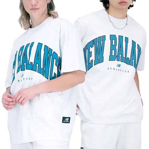 Koszulka New Balance UT31551SAH - szara ze sklepu streetstyle24.pl w kategorii T-shirty męskie - zdjęcie 157516582