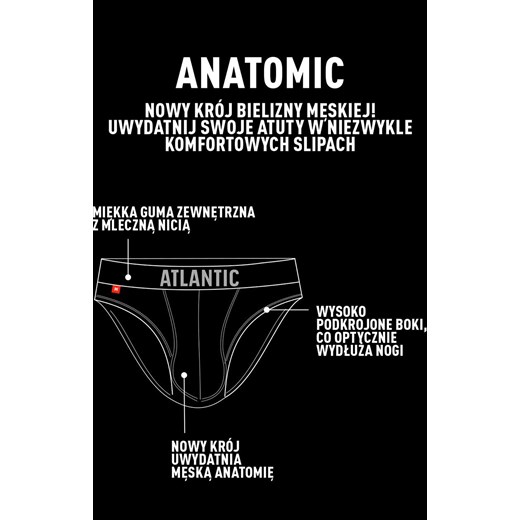 Bawełniane granatowe slipy męskie o kroju anatomic MP-1570, Kolor granatowy, 2XL Intymna