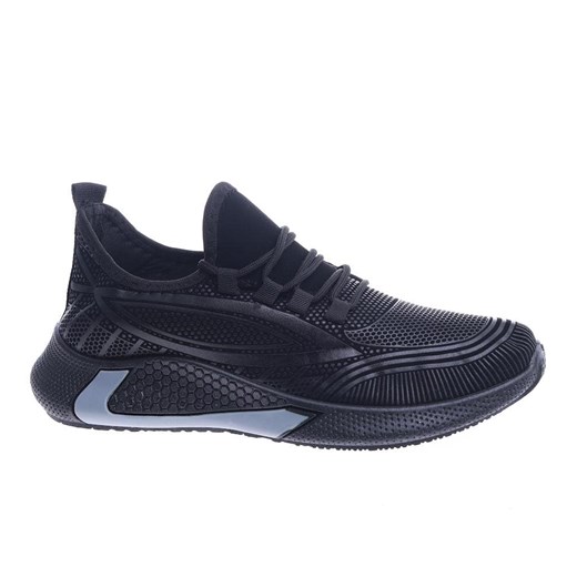 Lekkie męskie buty sportowe czarne /G8-1 14159 S237/ ze sklepu Pantofelek24.pl w kategorii Buty sportowe męskie - zdjęcie 157519820